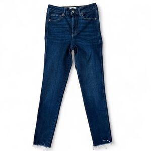 Free People blue Raw Hem High-Rise Jegging Jeans